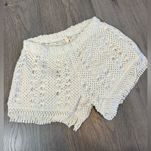 Raga bohemian lace/knit / crochet shorts size S NWT